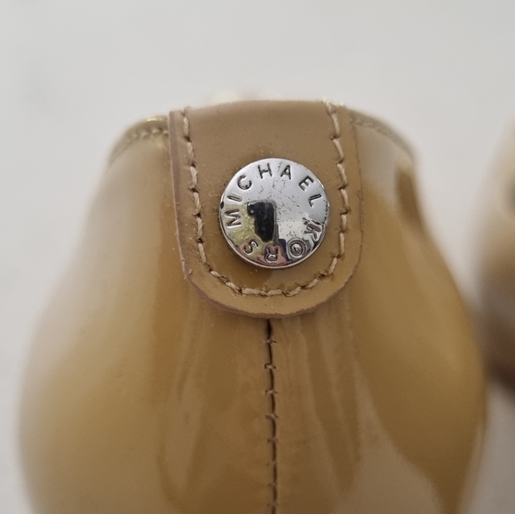 MICHAEL KORS Nude Patent Platform Heels, Size 7.5 IN BOX - Picture 8 of 15